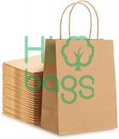 Premium With Handles Bulk Brown Kraft Paper Bags M